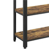 3 Tiers Console Table Bookshelf Entryway Hallway Tables 2 Shelves 101x35x80cm