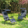 2x Sun Lounger Zero Gravity Chair Garden Folding Recliner Outdoor Portable Patio