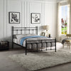 BAYFORD TRADITIONAL METAL BED FRAME - BLACK-BRASS-WHITE - SINGLE TO KING SIZE