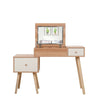 Wooden Dressing Table With Mirror Vanity Table Bedroom Makeup Desk Write Desk