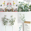 Artificial Fake Leaf Eucalyptus Green Plant Silk Flowers Nordic Home Decor-FY UK