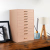 Mondeer Pink 10 Layers Jewellery Boxes Storage Drawer Cabinet Necklace Organizer