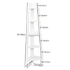 5-Tier Corner Shelf Stand Wood Display Storage Organiser Rack Home Furniture UK
