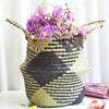 Wovens Seagrass Belly Basket Plant Flower Storage Straw Pot Home Garden Decors