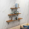 2Pcs Durable Hairpin Industrial Wall Shelf Support Bracket Metal Prism Mount UK