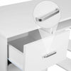 White Home Office Desk Computer Table PC Workstation with 3 Drawers & 3 Shelves