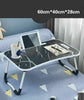 Folding Laptop Bed Tray Table Portable Lap Desk Notebook Breakfast Cup Slot UK