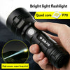 Rechargeable 120000 lumens P70 High Power LED Flashlight USB Torch + Battery UK