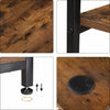 Corner Computer Desk PC Table Workstation Home Office Study Furniture Metal