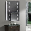 Bathroom LED Light Up Mirror Cabinet With Storage/Demister/Sensor Switch/Clock