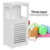 Modern Bathroom Furniture Cabinet Wood Corner Shelf Cupboard Storage Unit 80cm