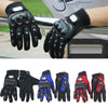 Carbon Fiber Hard Knuckle All Touchscreen Biker Motorbike Motorcycle Gloves L-XL