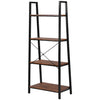 4 tier storage bookshelf display rack brown Storage Shelving living room