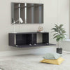 TV Cabinet TV Stand Unit Wall Mounted Floating Cupboard 2 Compartments Furniture