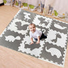Kids Learn Animal Shape Puzzle Floor Soft Baby Nursery Room Mat Crawling Play