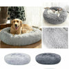 Pet Dog Cat Calming Bed Comfy Shag Warm Fluffy Cushion Mattress Fur Round Nest