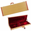 Glarry Square ST TL Electric Guitar Wood & Leather Hard Case Shell Lockable