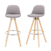 1/2x Breakfast Bar Stool Kitchen Dining Home With Footrest PU High Chair Pub Bar