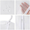 6 Pack Set Clear Polythene Garment Covers Suit Dress Coat Dust Protector Zip Bag
