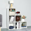 Wooden 6 Cube Bookcase Shelving Unit Display Storage Shelf Office Home White
