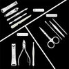 12PCS NAIL CARE KIT CUTTER SET CLIPPERS MANICURE PEDICURE CUTICLE TOOL TRAVELING