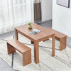 Dining Table 2 Bench Set Dinner Set Rectangular Kitchen Dining Room Restaurant