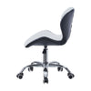 Cushioned Computer Desk Office Chair Chrome Legs Lift Swivel Small Adjustable UK