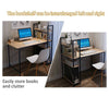 Home Wood Computer Desk PC Laptop Table Office Study Simple Workstation Shelves