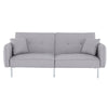 Modern Fabric Sofa Bed 3 Seater Click Clack Living Room Recliner Couch Sofa Grey