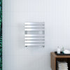 Bathroom Towel Rail Radiator Designer Flat Panel Chrome Heated Warmer Rad
