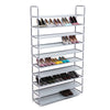 10 Tier Shoe Storage Rack Stand Organiser Cabinet Shelf Assemble no Dust Cover