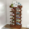 7 Tier Shoe Rack Storage Shelf Unit Shoe Cabinet Organiser Footwear Wooden