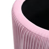 Storage Ottoman Stool Round Velvet Padded Dressing Table Vanity Stool Footstool