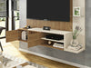 Wall Mounted TV Media Unit Entertainment Centre Floating Panel LED Light