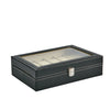 MENS 6 10 12 GRIDS PU LEATHER WATCH DISPLAY CASE COLLECTION STORAGE HOLDER BOX