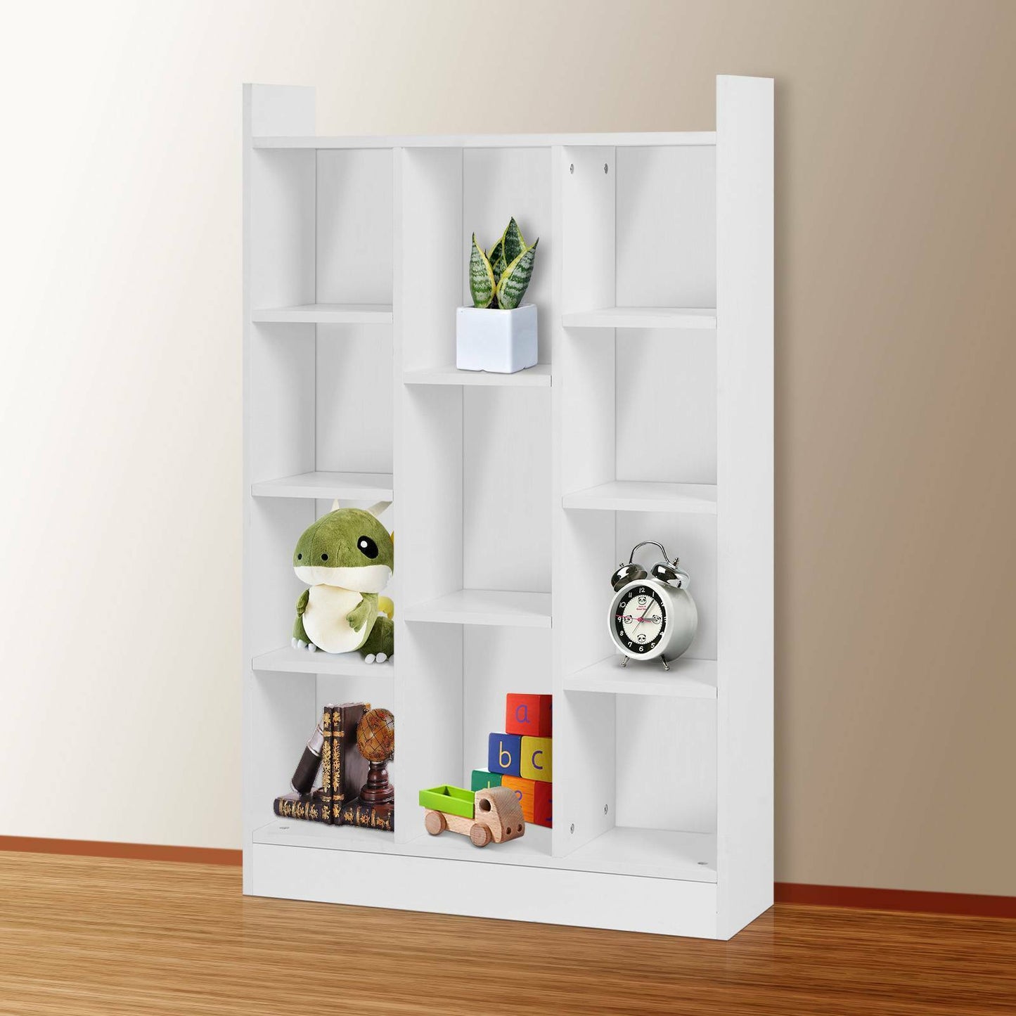 Shelving Book Shelf Unit 11 Cube Storage Bookcase Display Cabinet Wood Furniture