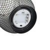 Set of 2 Metal Cage Table Lamps Battery Powered Bedside Table Lantern W/LED Bulb