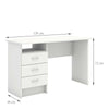 Modern Home Office Desk Living Room Study Table 5 Drawers Shelf Lockable Drawer