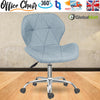 Cushioned Computer Desk Office Chair Chrome Legs Lift Swivel Small Adjustable UK