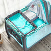 Portable Baby Travel Cot Crib Bassinet Bed Playpen Infants with Mattress Folding