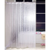 3D Plastic Shower Curtain Liner 180x180cm Bathroom Curtains with 12 Free Hooks