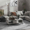 Home Coffee Table Concretre Grey 103.5x60x35CM Chipboard Great