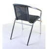 Aluminium Chrome Bistro Table Square Round Stacking Chair Cafe Outdoor Furniture