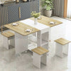 Folding Drop leaf Butterfly Dining Set Table 4 Chairs Seat Kitchen Furniture New