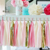 Tissue Paper Tassel Garland Bunting Confetti Paper Birthday Hanging Decorations