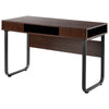 Computer Desk Work Table with 3 Shelves PC Laptop Table with Steel Frame