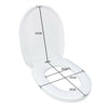 O/U/Square Shape Design WC Toilet Seat Soft Close Top Fix Quick Release Hinge UK