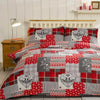 THERMAL 100% BRUSHED COTTON FLANNELETTE QUILT DUVET COVER BED SET COSY WARM SOFT