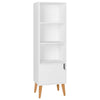 Modern Storage Cabinet Cupboard w/3 Shelves & 1 Door Bookcase Sideboard White