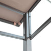 2M BBQ Gazebo Tent Pavilion Grill Canopy with Hooks Garden Metal, Beige